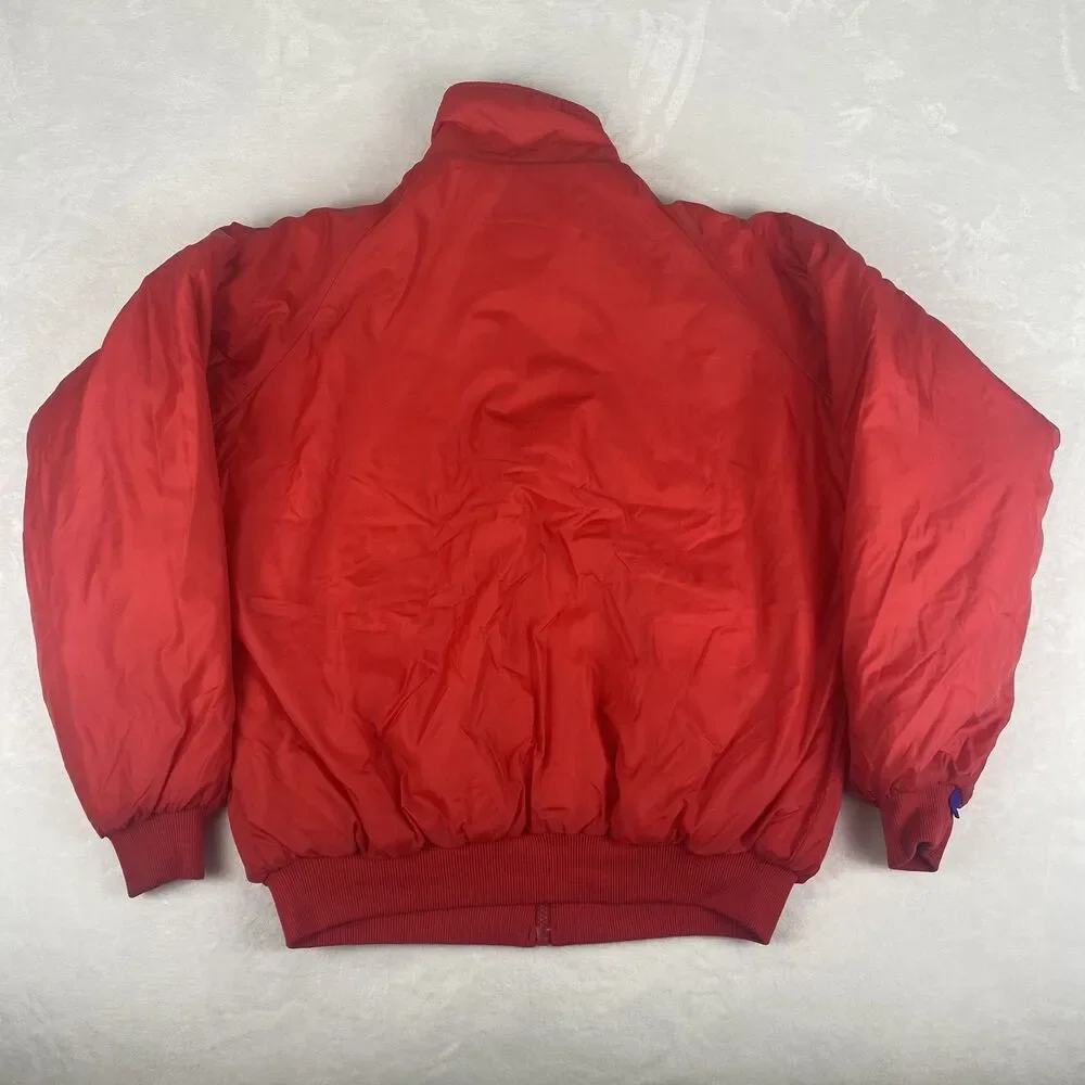 Vintage Columbia Reversible Jacket Mens Large Purple Red Logo Full Zip Outdoors